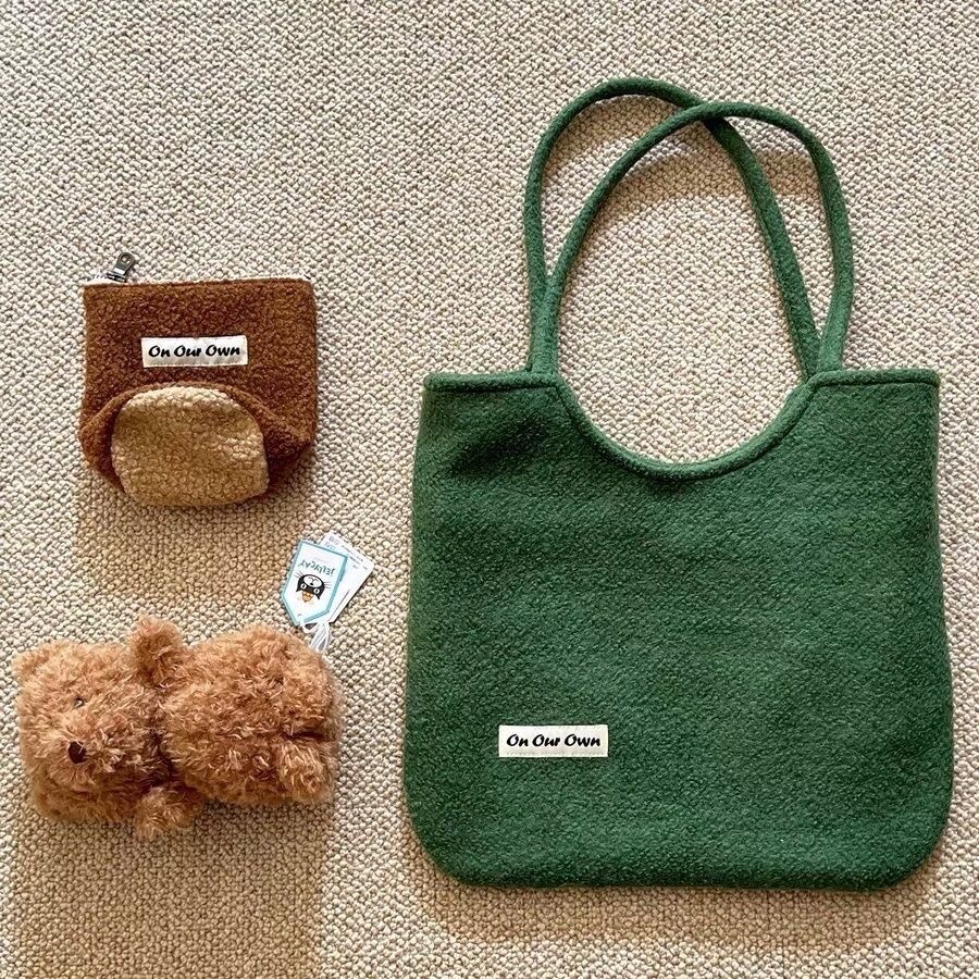 2024 Autumn Winter Niche Versatile Underarm Handbag Single Shoulder Large Capacity Loop Yarn Wool Notch Round Corner Bag Commute - Image 4