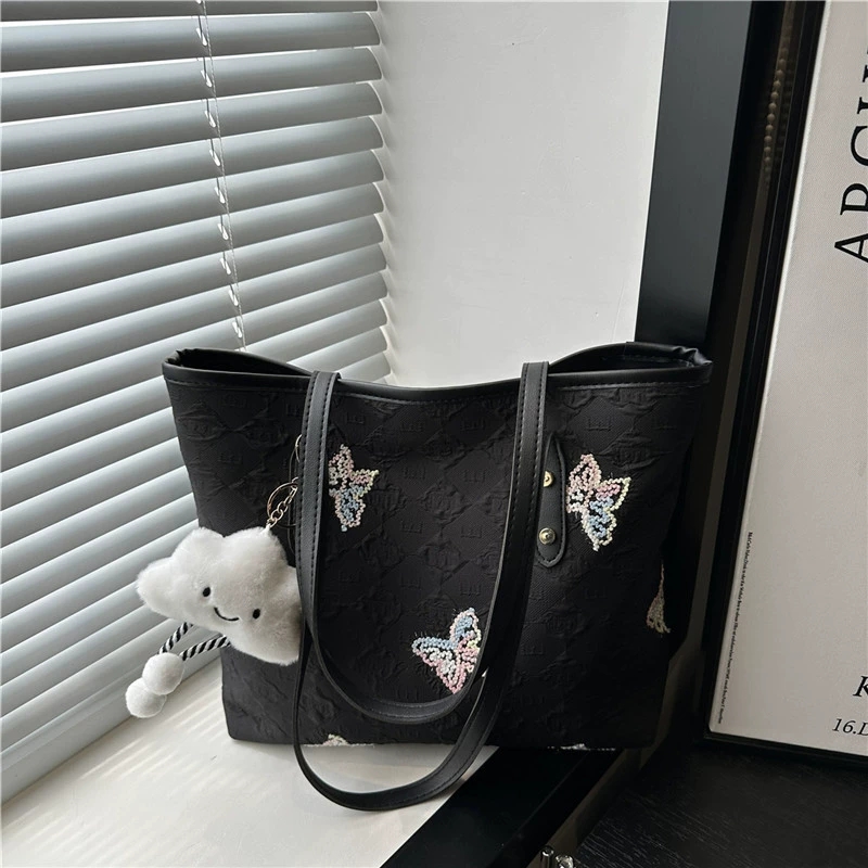 Women's Casual Commuter Handbag Large Capacity Tote Shoulder Bag for Students - Image 3