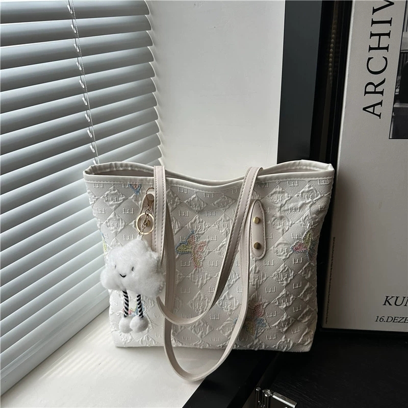 Women's Casual Commuter Handbag Large Capacity Tote Shoulder Bag for Students - Image 2